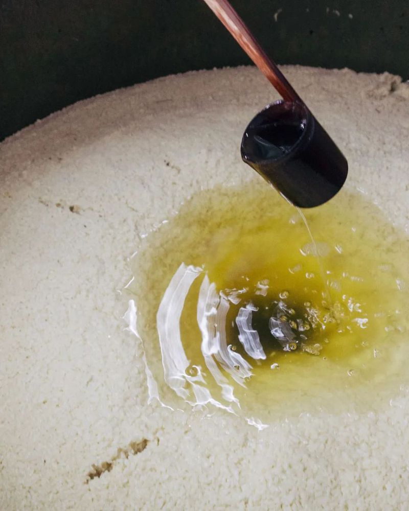 VCG11478197481 2015年9月10日,江苏丹阳,酒厂的工人在查看糯米发酵的颜色。.jpg 图片