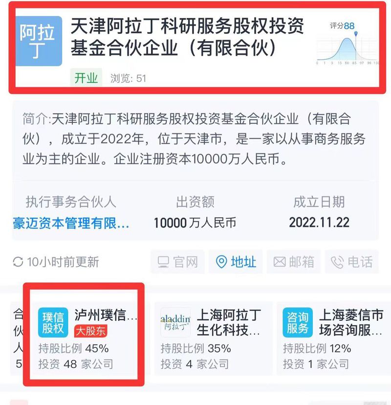 泸州老窖等投资设立科研服务私募公司 注册资本1亿元