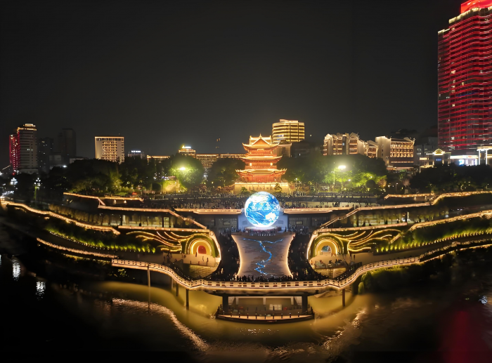 宜宾三江口夜景